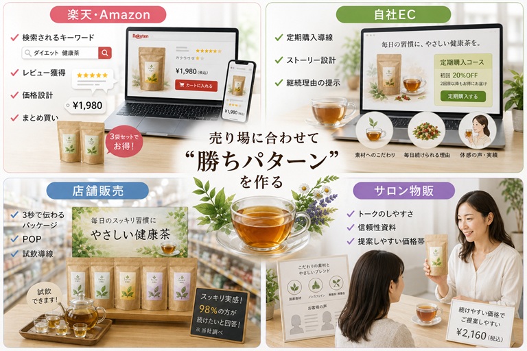 売り場によって「売れるカタチ」がある！